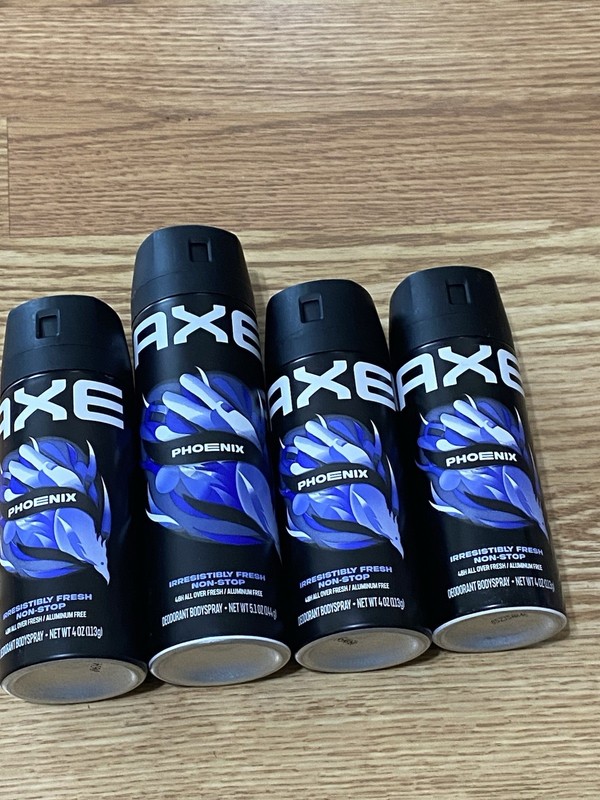 4 Axe Phoenix Deodorant Body Spray (3-4oz., 1-5.1oz.)