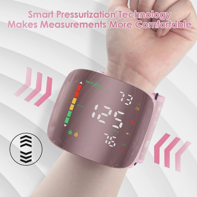 LED Automatic Wrist Blood Pressure Monitor Digital Wrist BP Monitor Home Use