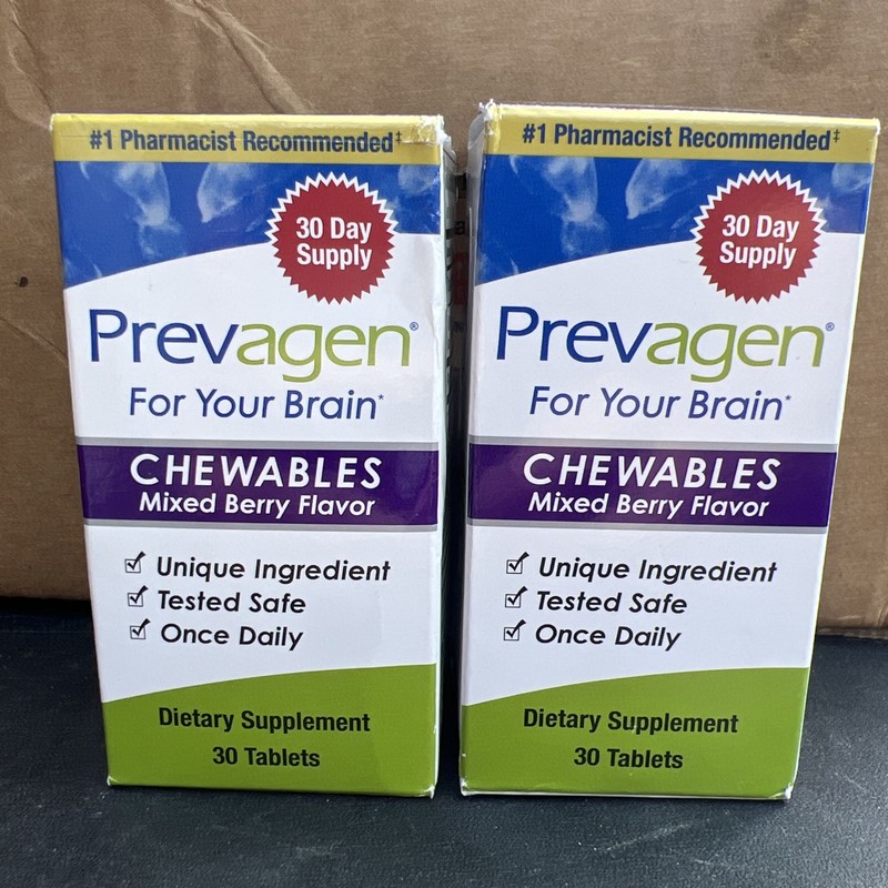 2 PACK – Prevagen CHEWABLE Tablets 60 Count – 2 Months’ Supply