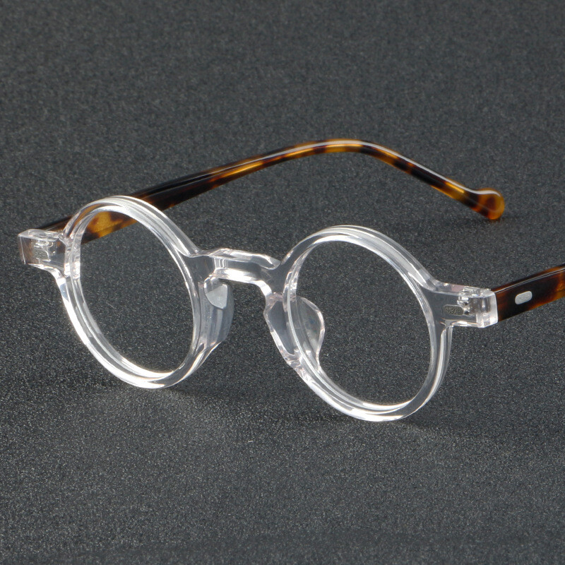 Japanese Retro Acetate 39 mm Round Reading Glasses Full Rim Women Men Readers