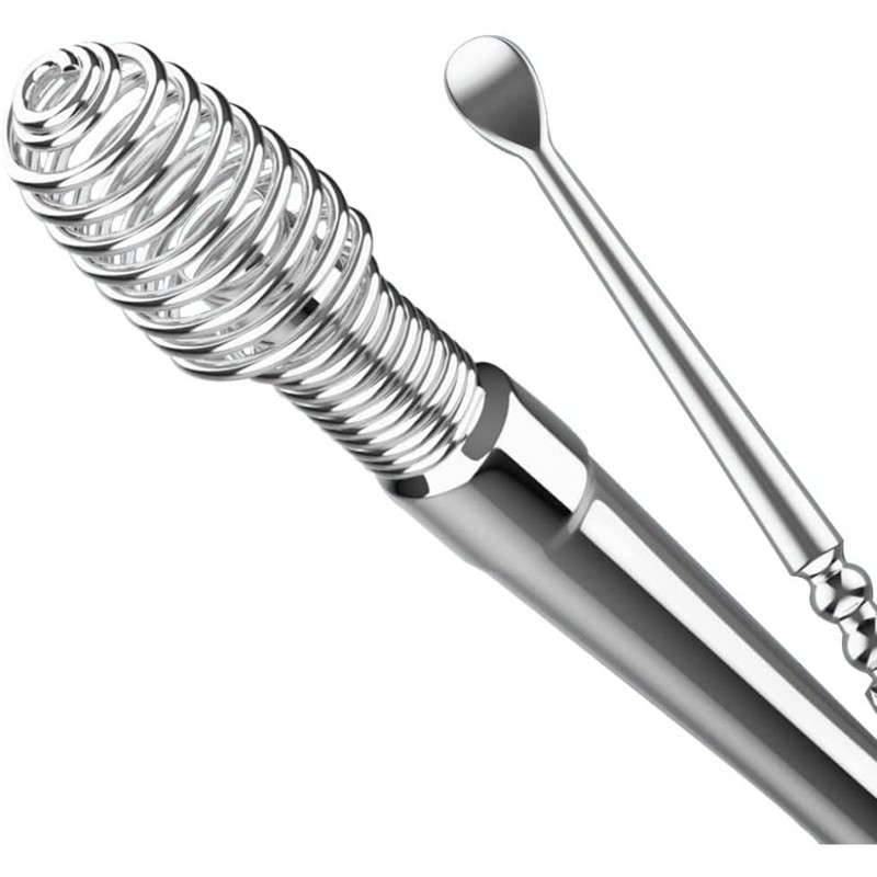 360 Degree Rotating Ear Wax Removal Tool Set with Spiral Massager Ear Pick Spoon