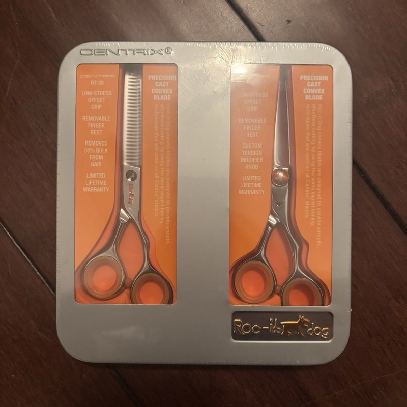 UNOPENED – Roc It Dog 360 Swivel Styling Scissor & Shear – RT-30 R-575 Set New