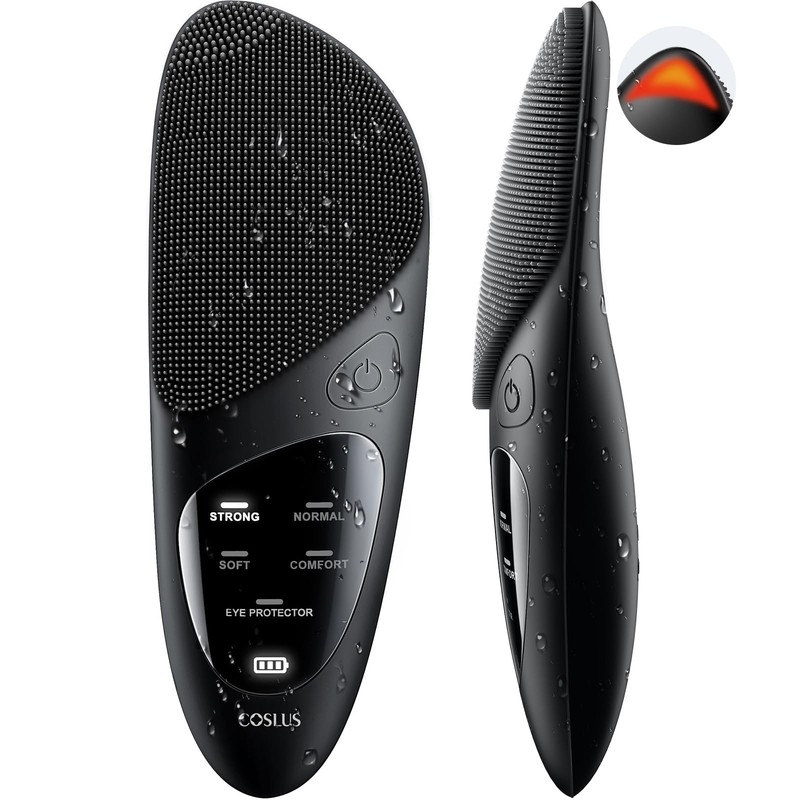 JMY05 Silicone Face Scrubber Facial Cleansing Brush: Portable Waterproof Rech…