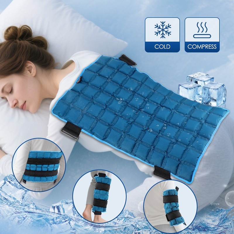 Extra Large Gel Flexible Back Ice Packs for Injuries Reusable 13”x 22” Cold Pack