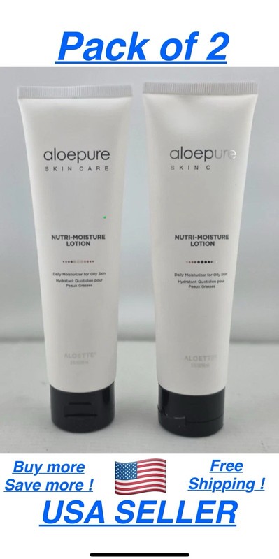 Aloepure Skincare Aloette Nutri-Moisture Lotion 3 Fl Oz/ 90ml ( 2 pc )