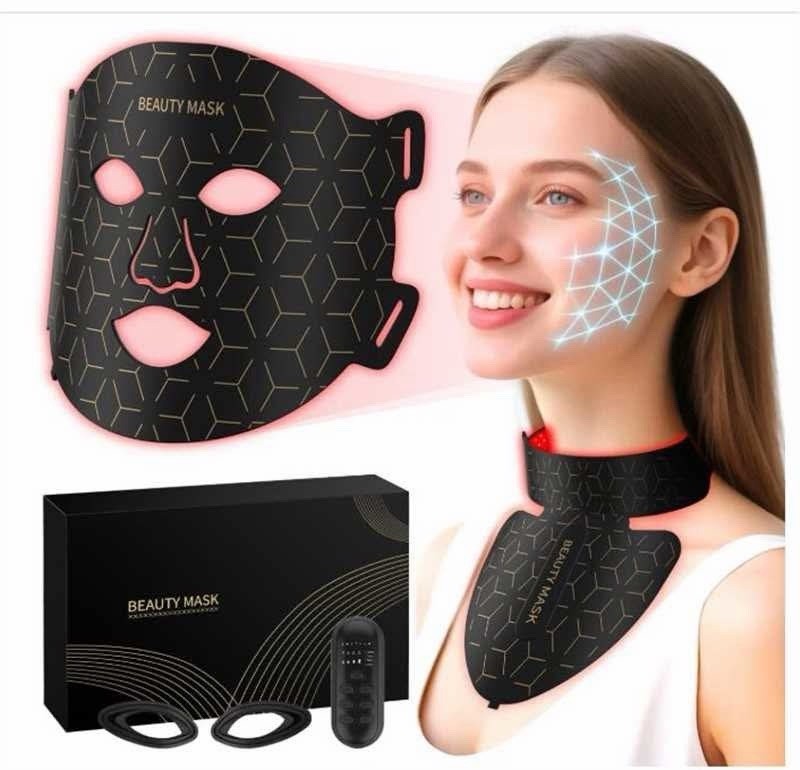 Unisex Face & Neck Mask Set – Black Facial Mask for Face and Neck