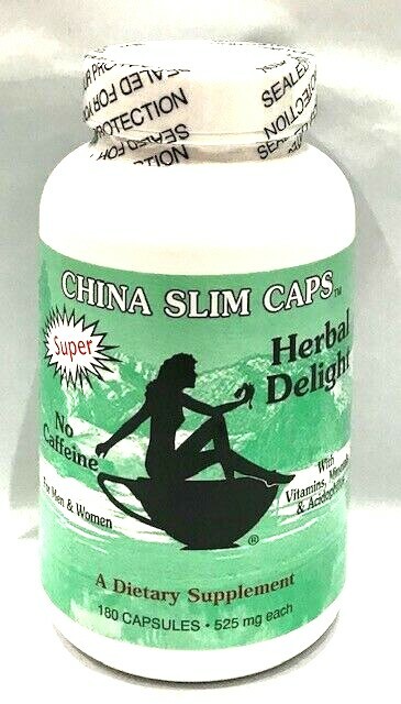 China Slim Caps 180 capsules/ 525 mg – Herbal Delight – Exp: 01-2027