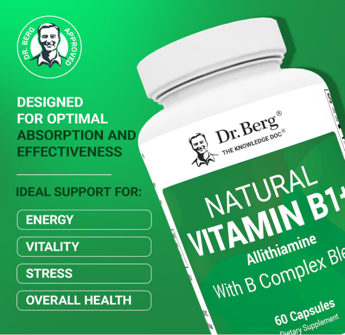 Dr. Berg Vitamin B1 B6 B12 Complex with Magnesium, 60 Capsules gallery