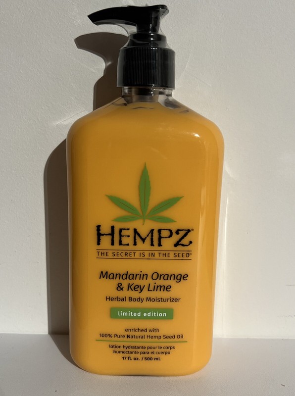NEW Limited Edition HEMPZ Mandarin Orange & Key Lime Body Moisturizer 17floz