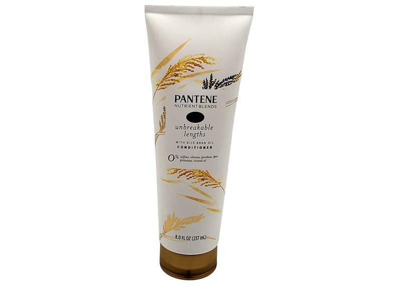 Pantene Unbreakable Lengths Conditioner 8 Oz Rice Bran Oil Sulfate-Free Hair