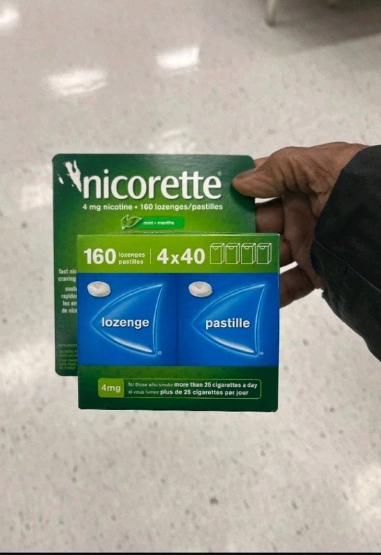 Nicorette Lozenges 4mg Mint 160 Count Quit Smoking Aid EXP:-2027/2028, NO TARIF