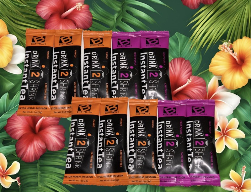 New Instant Drink2Shrink ~Mango And Fruit punch~10 Day Super Cleanse Detox Juice