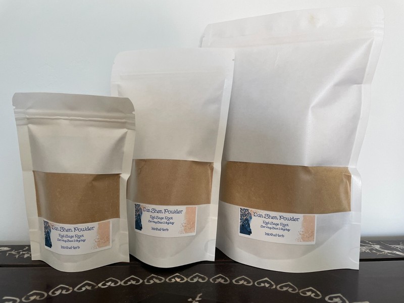 Pure Salvia Miltiorrhiza Powder / 120 mesh 超细100%纯丹参/丹參粉 4-16oz