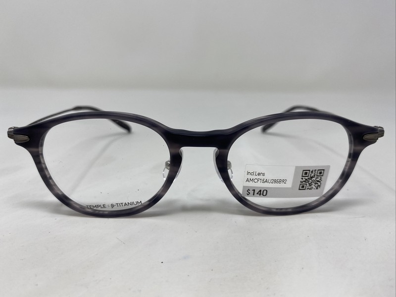 Jins J!NS Eyewear MCF15AU285B 92 49-19-145-38 Gray Marble Eyeglasses Frame 2277