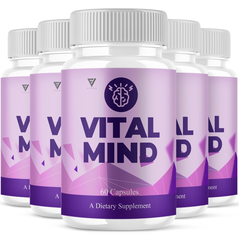 (5 Pack) Vital Mind Memory Support, Vital Mind Max Focus Formula (300 Capsules)
