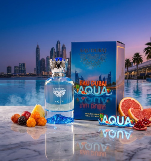 EAU DUBAI AQUA Extract de Parfum 100ml Fresh Summer Fruits Citrus Unisex Luxury