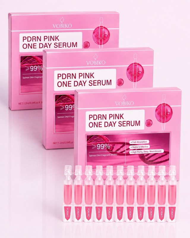 VOBIKO PDRN Pink One Day Serum 30 Ampoules 3 Box Glass Skin Korean