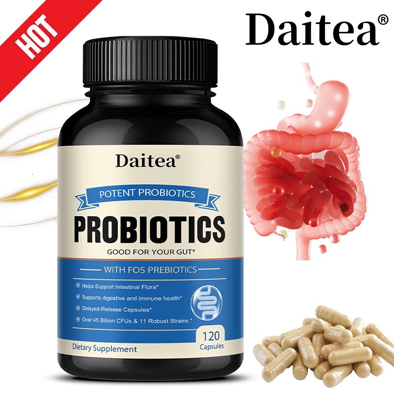 Probiotics 120 Capsules Natural Gut Cleansing Digestive & Immune Health Support