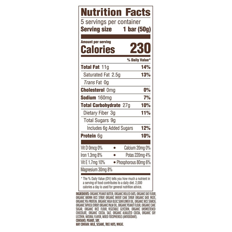 CLIF Nut Butter Bar Chocolate Peanut Butter Energy Snack Bars NonGMO USDA... gallery