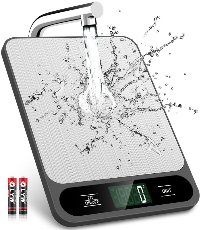 Mik-Nana Food Scale, 10kg/22lb Digital Kitchen Scale Weight Grams and Black