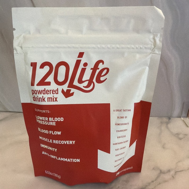 120/Life Blood Pressure Support,Organic Beet Root Powder Drink Mix (28 Servings)