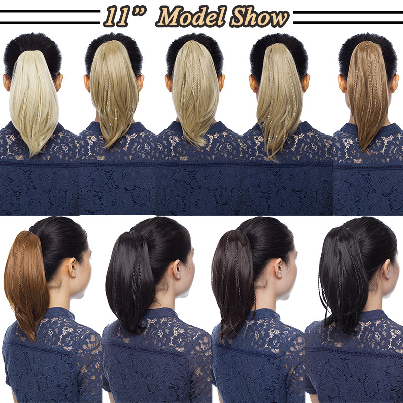 Any Shades Long Curly Hair Claw On Ponytail Clip In Hair Extension Fake Piece US gallery