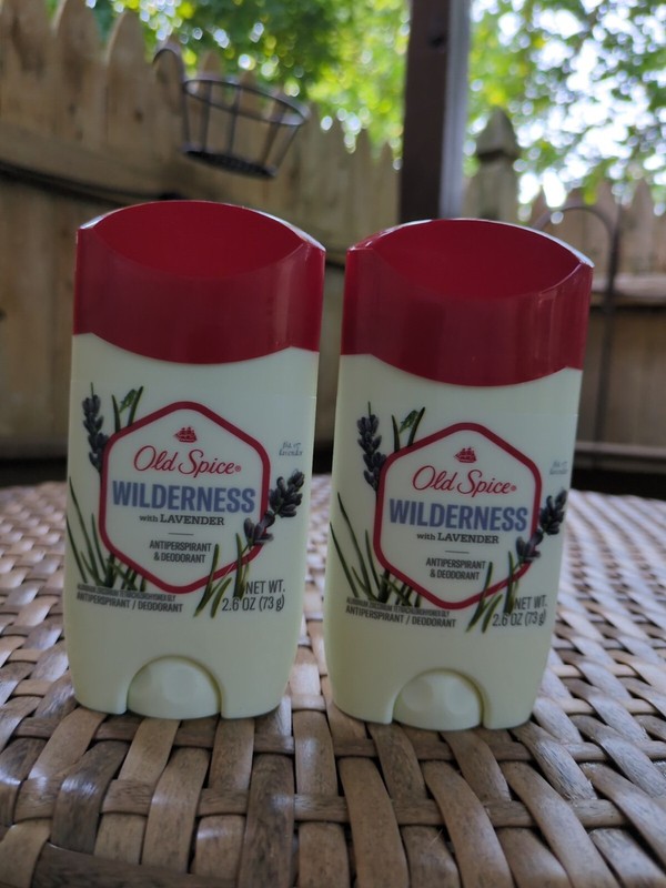 2 PK-Old Spice Wilderness w/Lavender Deodorant 2.6 oz Each Exp: 01/2024