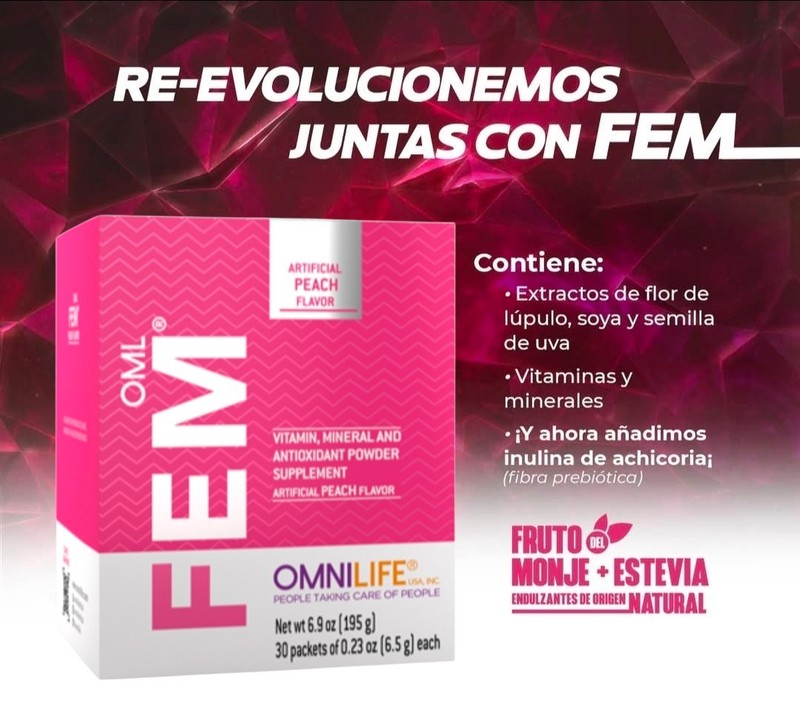 OML FemBox w/30 sachets 195g( 2 PACK ) Ayuda A Un Buen Equilibrio Hormonal gallery