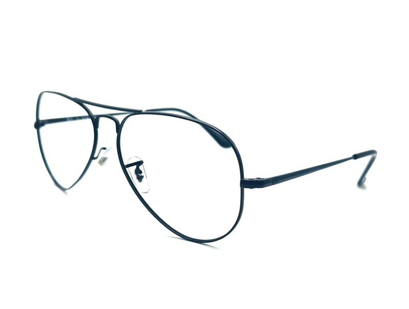 NEW RAY BAN RB 6489 AVIATOR METAL II 2503 BLACK UNISEX EYEGLASSES 58MM 14 140