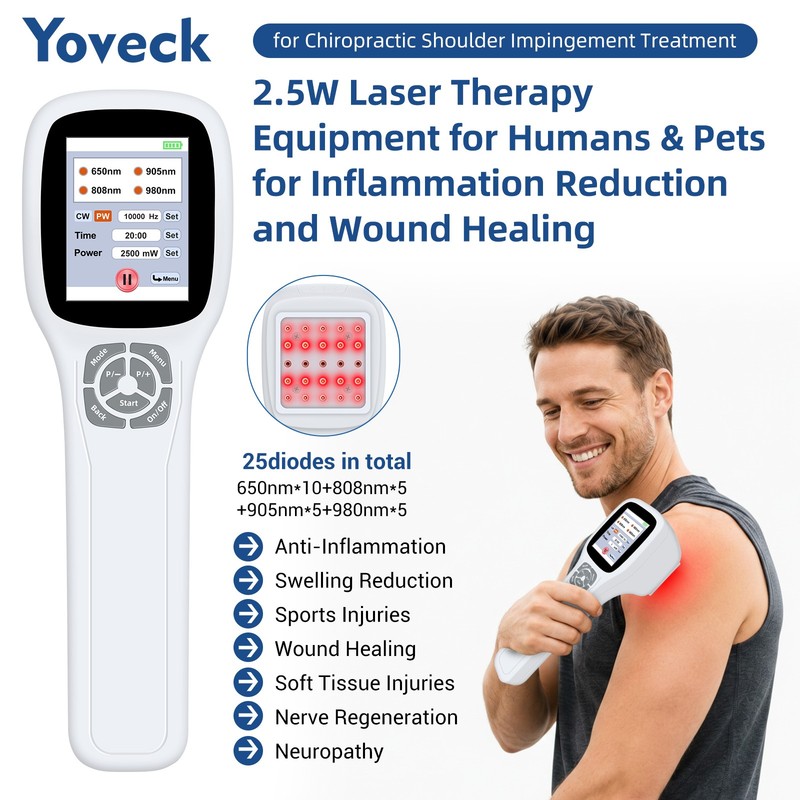 2500mW 25 Diode MLS Laser Therapy 650nm 808nm 905nm 980nm Acute Chronic Pain