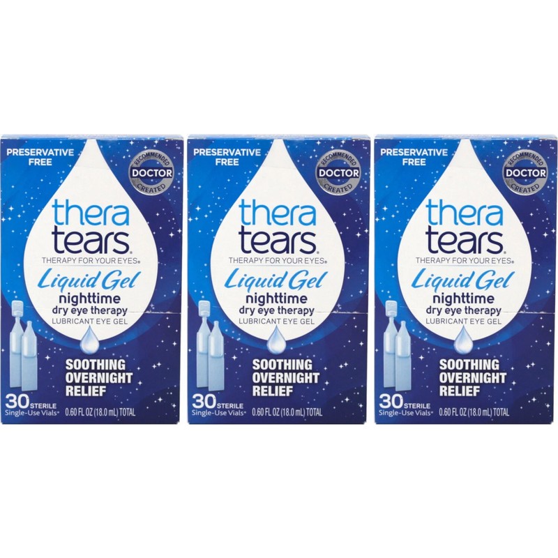 3 Pack Theratears Liquid Gel Single Use Containers 30 Each expire:04/2026