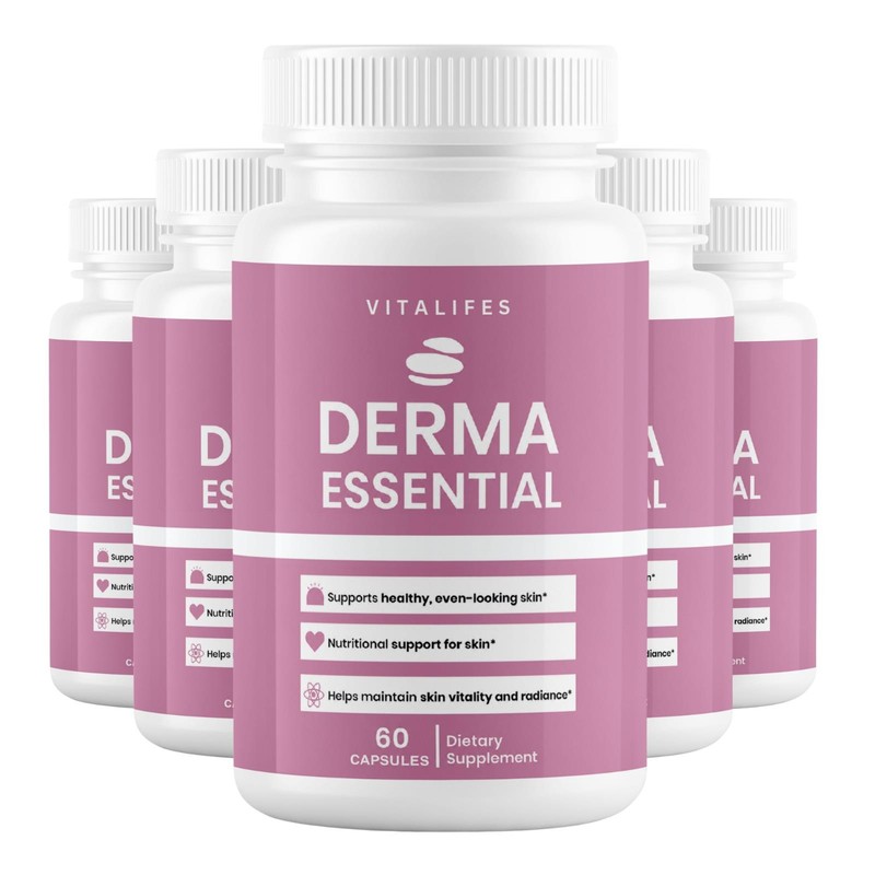 (5 Pack) Derma Essential Probiotics Advanced Healthy Skin Support 60 Capsules