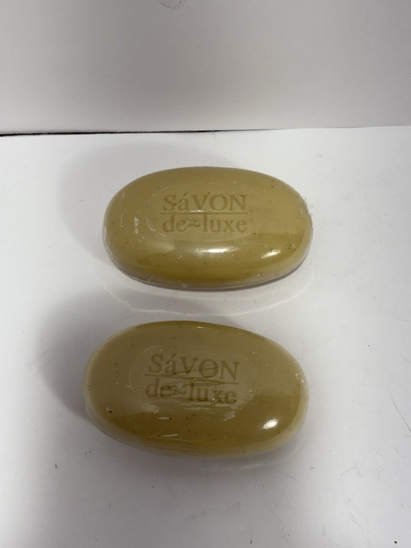 Savon De-Luxe French Milled Luxury Bar Soap Melon & Lemongrass 4.2 oz Lot Of 2
