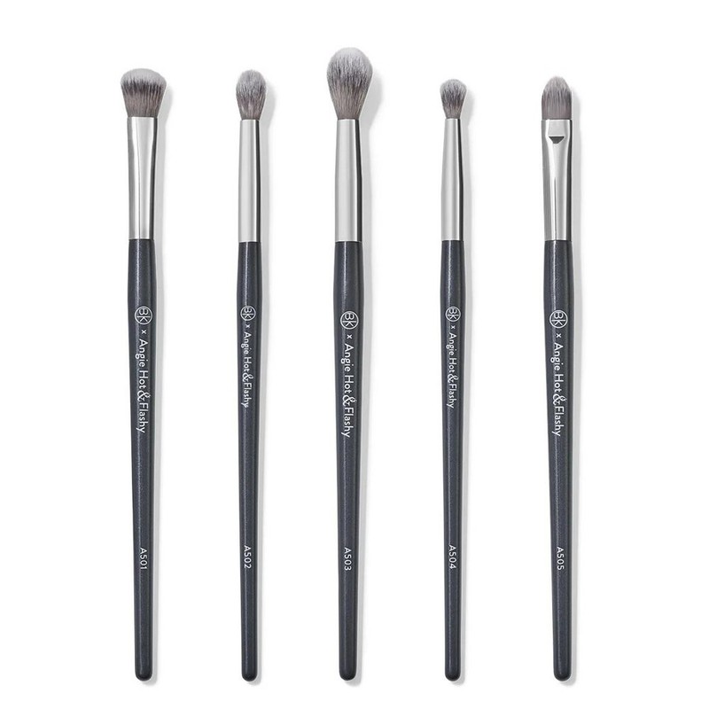 5 Pc BK Beauty Angie Hot & Flashy Eyeshadow Brush Set A501/A502/A503/A504/A505