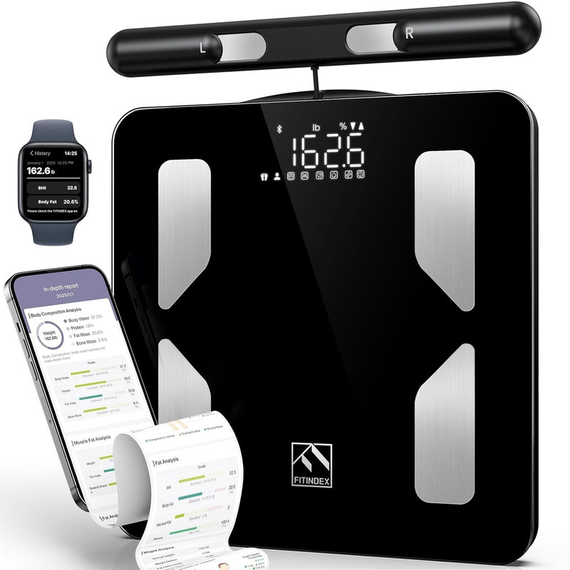 Smart Scale for Body Weight, Body Pod Scale [2026 Upgraded], 8-Electrode Body Co