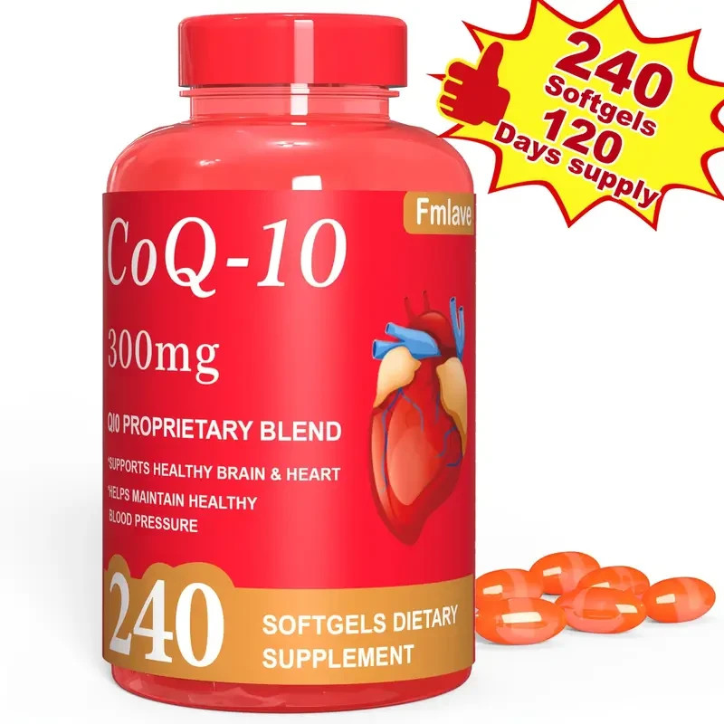 CoQ-10 300mg 240 Softgels Coq10 Co Q10 Coenzyme Heart Support NON GMO Free Ship gallery