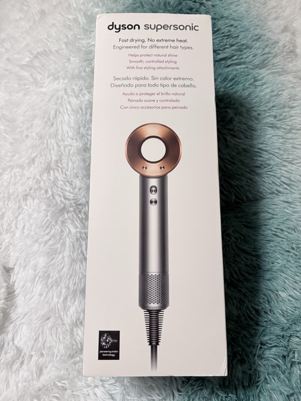NIB Dyson Supersonic Hair Dryer HD07 Nickel/Copper W/5 Stylings AUTHENTIC Dyson