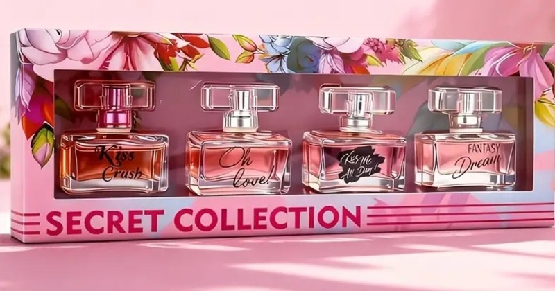 4Pcs Set Long-Lasting Fragrance Perfume Box 20ml/each