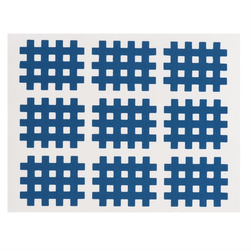 20pcs/set Cross Tape Kinesiology Stickers Sports Papers Blue