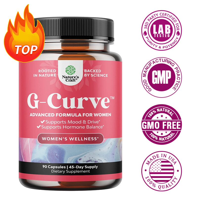 G-Curve Breast and Butt Enhancer Pills May Support Voluptuous Curves 90ct