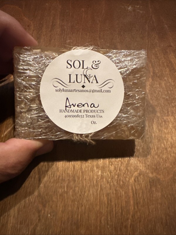 JABON GLICERINA AVENA Natural 100% Artesanal 1 Unidad