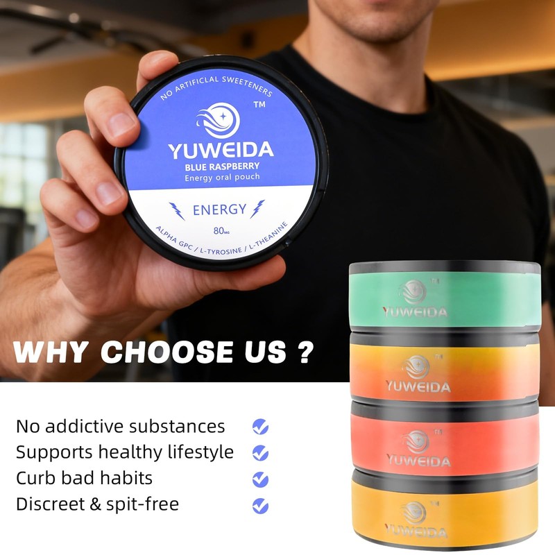 YUWEIDA Caffeine Energy Pouches with 80mg with15 Nicotine Free Pouches Per Ca... gallery