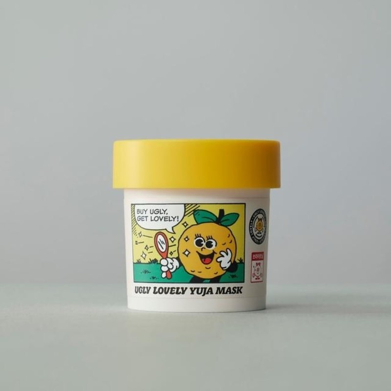 UGLY LOVELY Yuja Mask 100ml Wash-Off Brightening Steam Vegan K-Beauty