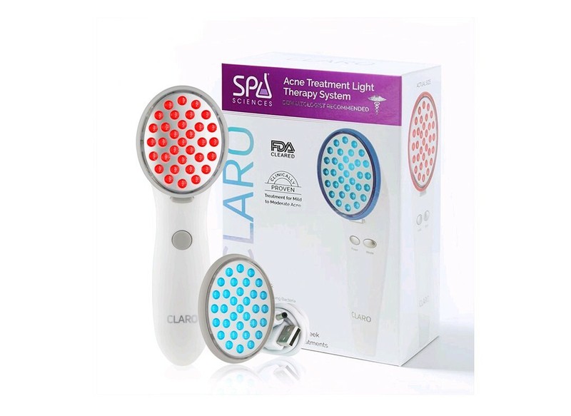 Spa Sciences Claro LED Red & Blue Acne Clearing Spot Treatment Light Therapy