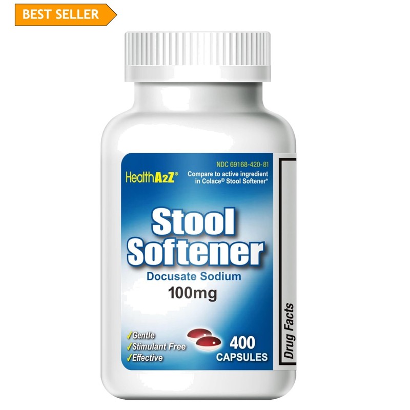 400 Softgels of Dependable Docusate Sodium 100mg for Gentle Constipation Relief
