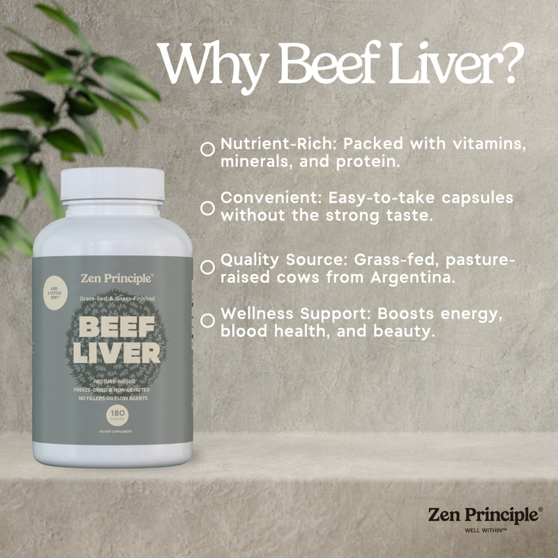 2 Pack (360 Capsules) Ultra-Pure Desiccated Beef Liver, Grass-Fed gallery