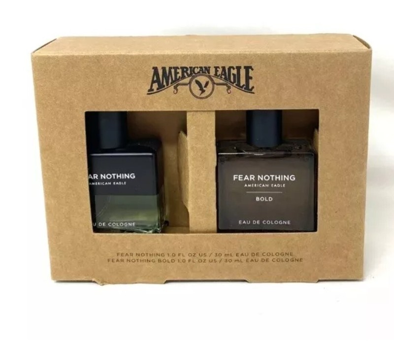 American Eagle Fear Nothing & Fear Nothing Bold AEO Gift Set EDC Cologne 1oz Ea