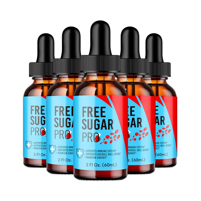 5-Pack Free Sugar Pro Drops - Free Sugar Pro for Healthy Blood Liquid Drops gallery