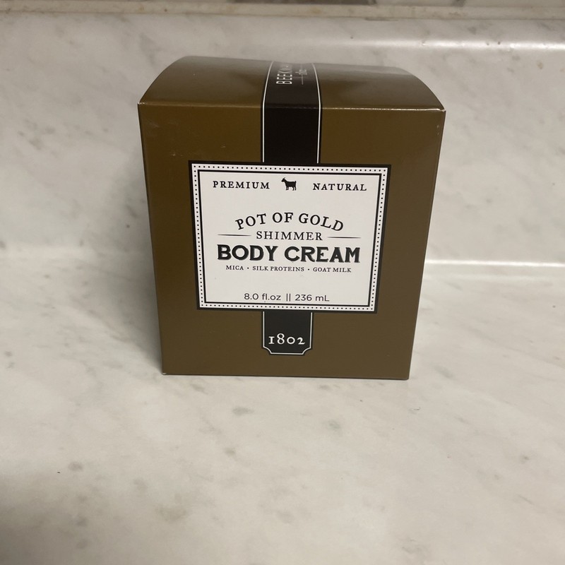 Beekman 1802 Goat Milk POT OF GOLD Shimmer Whipped Body Cream 8 Oz. gallery
