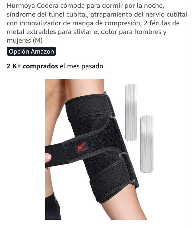 Hurmoya Elbow Brace Comfortable Night Sleep, Cubital Tunnel Syndrome, Ulnar Nerv